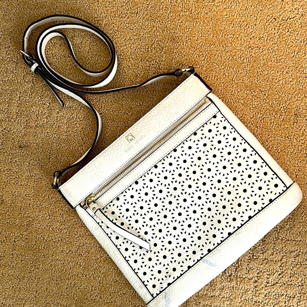 Kate Spade white cross-body